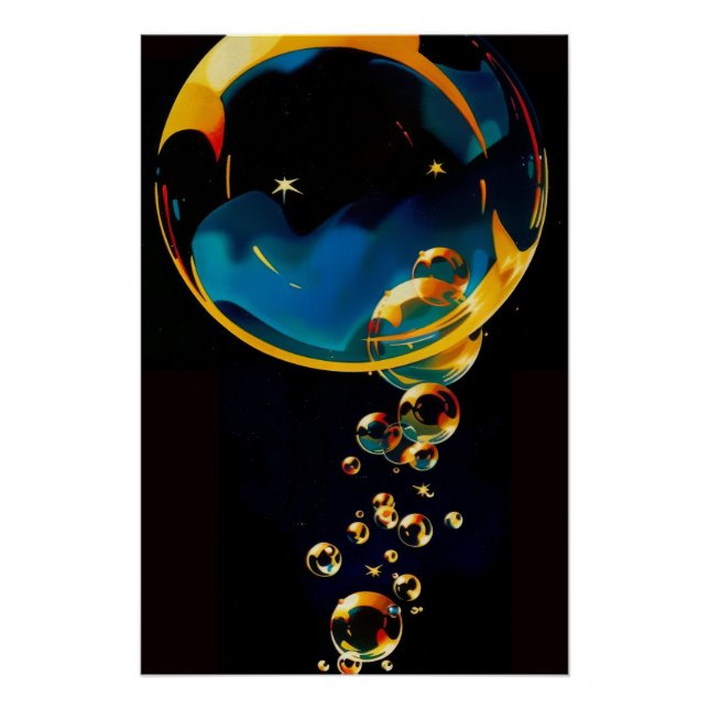 Poster Bulles éclatantes (Devant)
