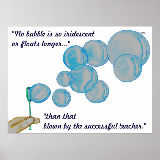 Poster Bulles soufflantes