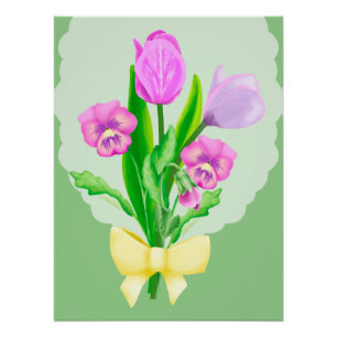 Poster Bunch of Spring Flower 2
