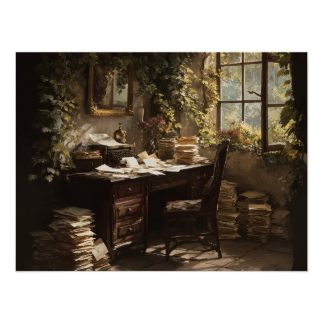 Poster Bureau d'étude vintage de l'Heure Dorée (Devant)