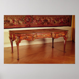 Poster Bureau plat, Français, Cressent, 1730