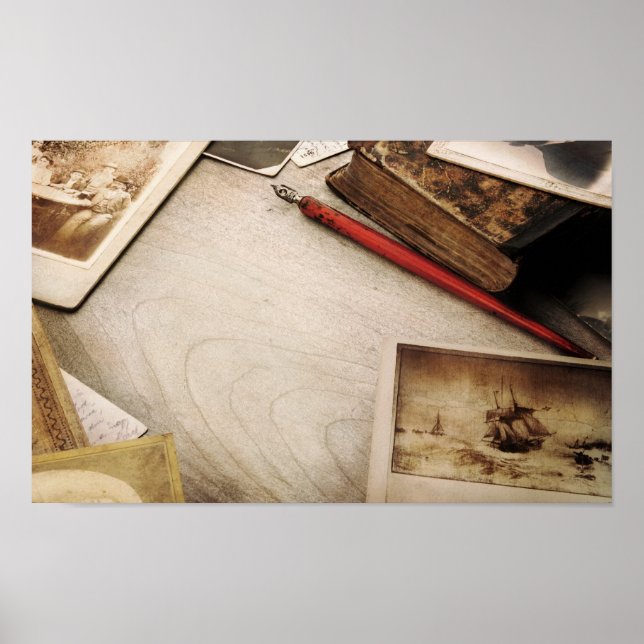 Poster Bureau vintage (Devant)