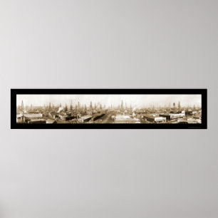Poster Burkburnett TX Oil Photo 1919