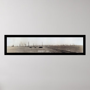 Poster Burkburnett TX Oil Photo 1919