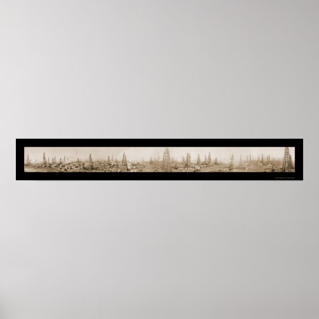 Poster Burkburnett TX Oil Photo 1919 (Devant)