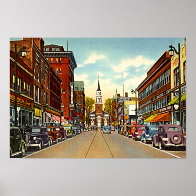 Poster Burlington, Vermont (Devant)