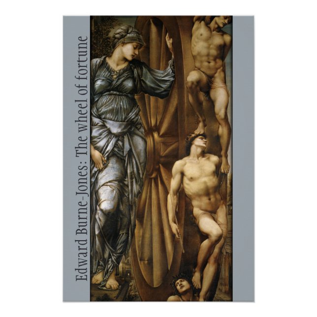 Poster Burne-Jones Wheel of Fortune CC0427 (Devant)