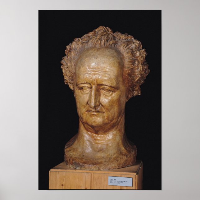 Poster Buste de Johann Wolfgang von Goethe, 1831 (Devant)