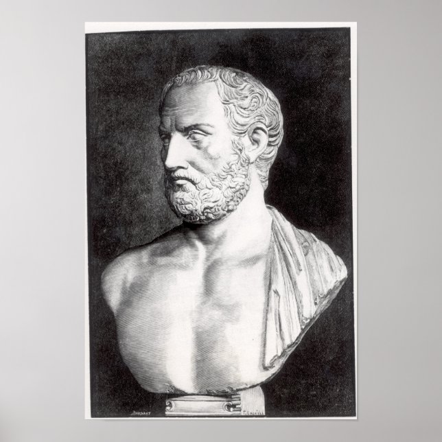 Poster Buste de Thucydides, gravé par Barbant (Devant)