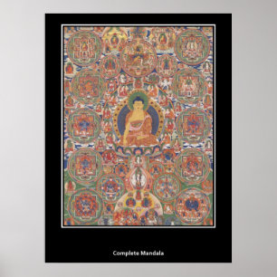 Poster Buthanese Complete Mandala XIX Century