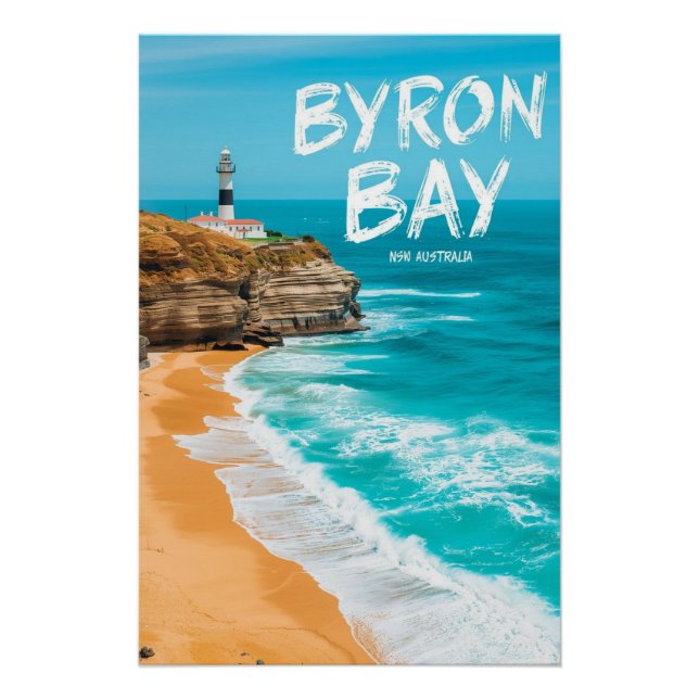 Poster Byron Bay NSW Australia (Devant)