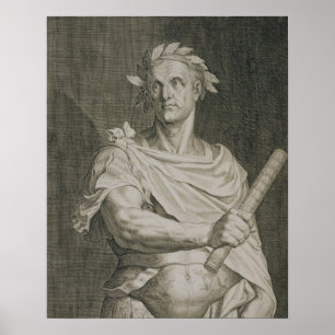 Poster C. Julius Caesar (100-44 BC) Empereur de Rome