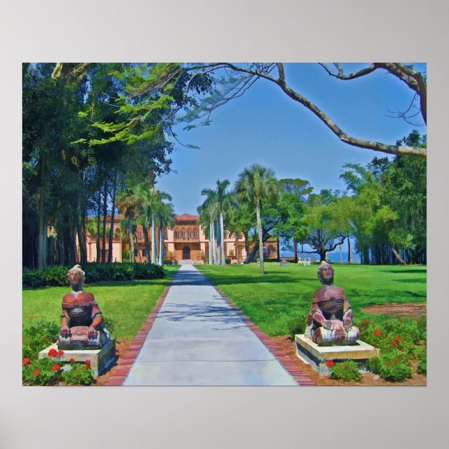 Poster Ca d'Zan Mansion, Sarasota, FL, Imprimer (Devant)