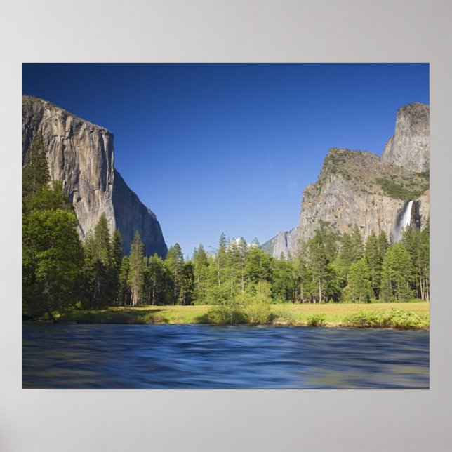 Poster CA, Parc national de Yosemite, vue de la vallée av (Devant)