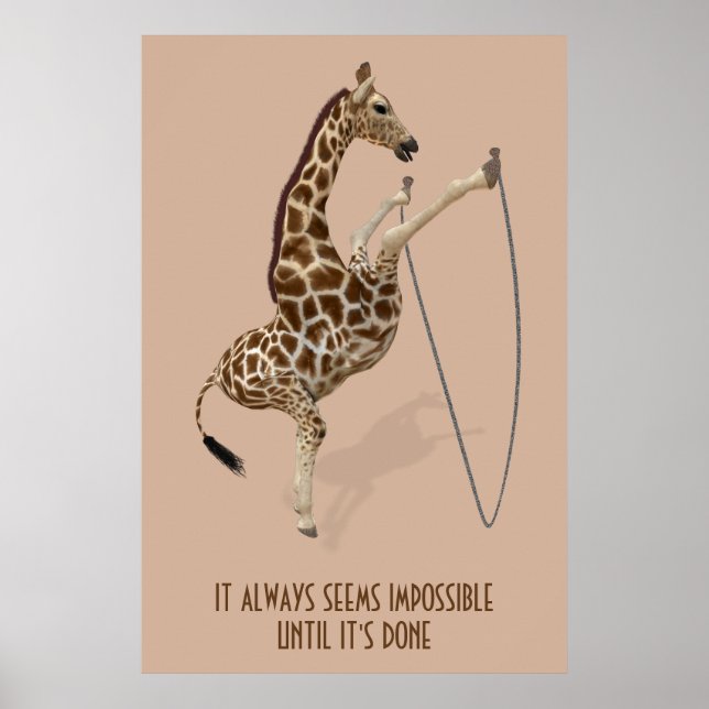 Poster Ça semble toujours impossible jusqu'à ce qu'il soi (Devant)