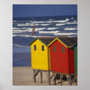 Poster Cabanes de bain de la baie St. James, près de Cape