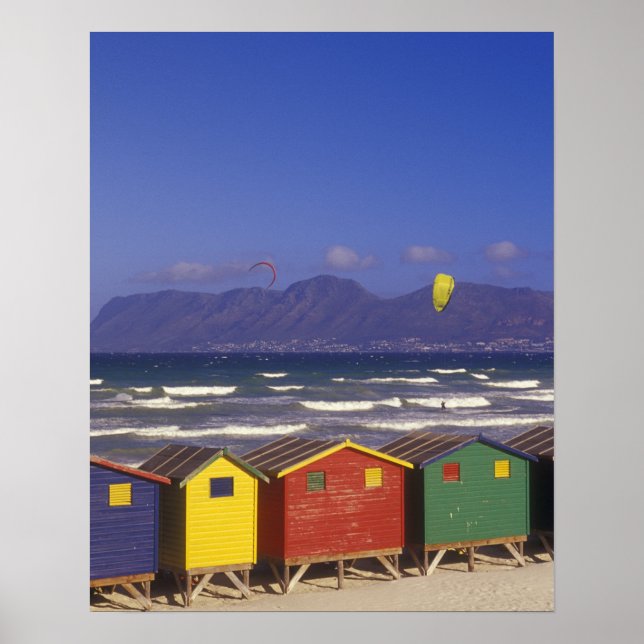Poster Cabanons de plage de St. James Bay, près de Capeto (Devant)