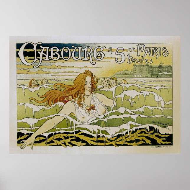 Poster Cabourg, à 5 heures de Paris (Devant)