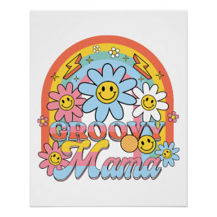 Poster Cadeau de la fête des mères Super Mama