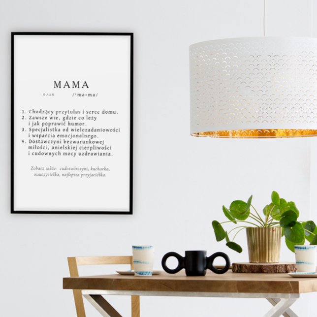 Poster Cadeau de maman polonaise - définition MAMA (Créateur téléchargé)