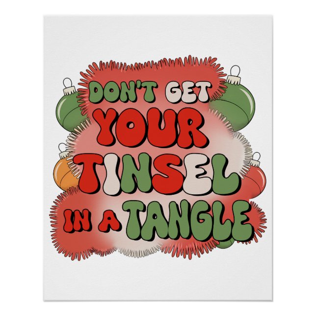 Poster Cadeau De Noël En Tangle (Devant)