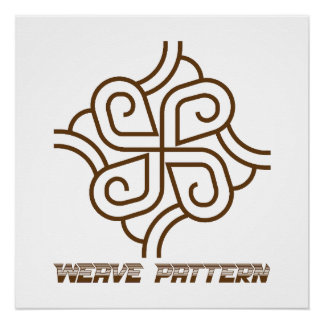 Poster Cadeau de soudeur TIG à motif tissé