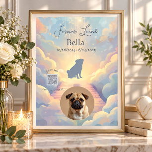Poster Cadeau de sympathie personnalisé pour chien Scan