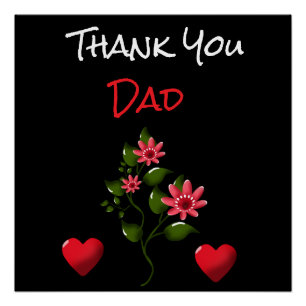 Poster Cadeau floral personnalisé et sur mesure
