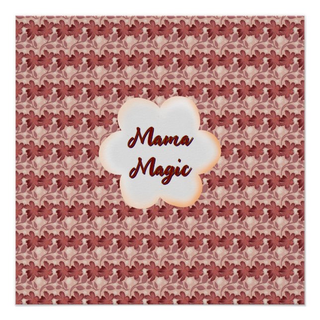 Poster Cadeau floral personnalisé et sur mesure pour la f (Devant)