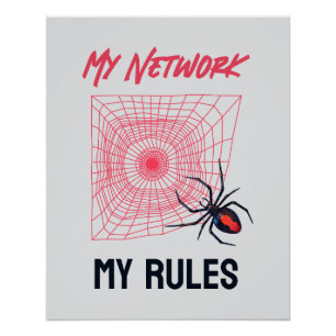 Poster Cadeau humoristique pour l'administrateur du résea