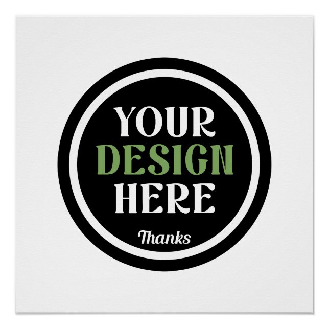 Poster Cadeaux d'appréciation d'employé de société à logo (Devant)