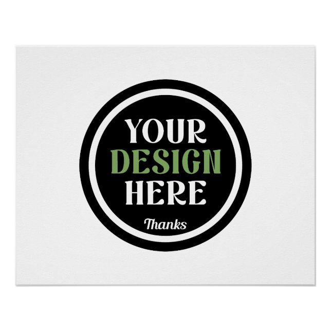 Poster Cadeaux d'appréciation d'employé de société à logo (Devant)