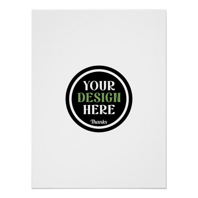 Poster Cadeaux d'appréciation d'employé de société à logo (Devant)