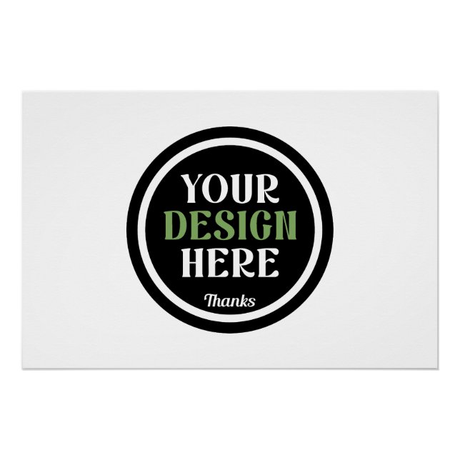 Poster Cadeaux d'appréciation d'employé de société à logo (Devant)