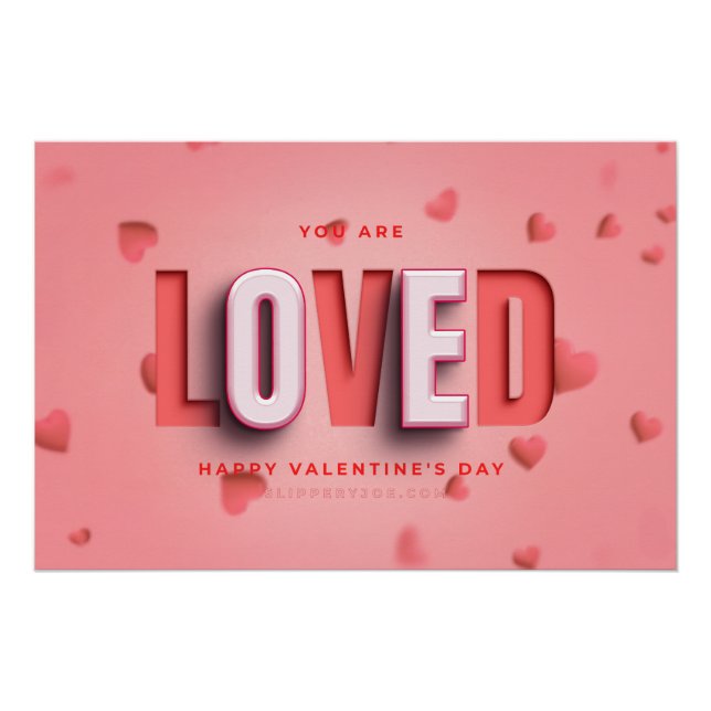 Poster Cadeaux de la Saint-Valentin de SlipperyJoe's ton  (Devant)