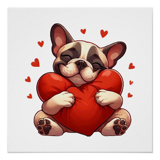 Poster Cadeaux de la Saint-Valentin Pitbull (Devant)