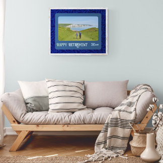 Poster Cadeaux de retraite heureux personnalisés pour mam