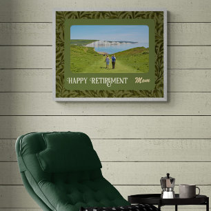 Poster Cadeaux de retraite heureux personnalisés pour mam