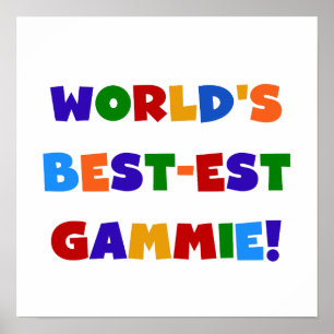 Poster Cadeaux lumineux de couleurs du Meilleur-est