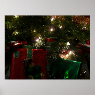Poster Cadeaux sous l'arbre de Noël