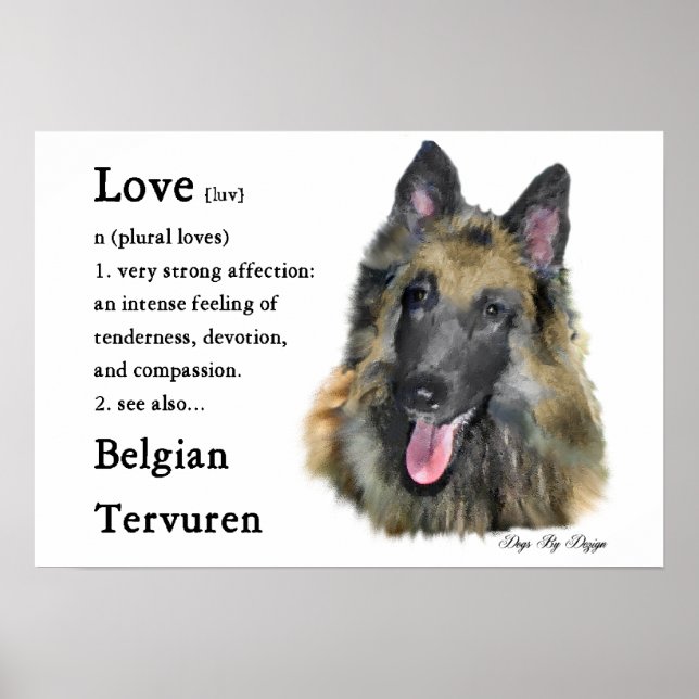 Poster Cadeaux Tervuren belge (Devant)