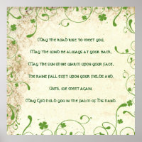 Cadre May the road rise vous rencontrer Irish Ble