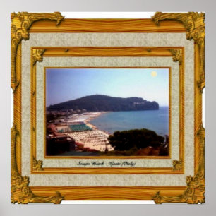Poster Cadre Vintage de la plage de Gaeta