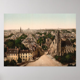 Poster Caen, Basse-Normandie, France