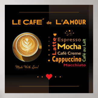 Poster Café De L'Amour
