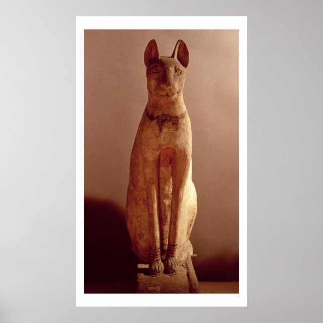 Poster Café d'un chat protégé par la déesse Bastet (p (Devant)
