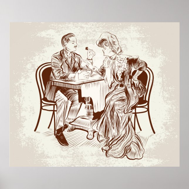 Poster café et amour (Devant)