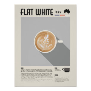Poster Café Flat White
