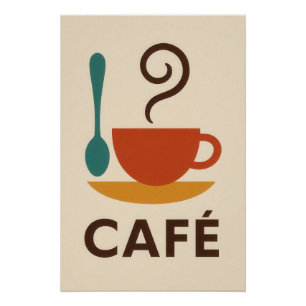 Poster Café minimal