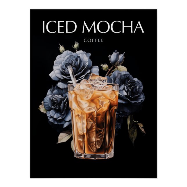 Poster Café Mocha Glacé Art  (Devant)